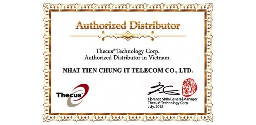 Nhất Tiến Chung trở thành đối tác phân phối máy chủ lưu trữ NAS Thecus tại Việt Nam